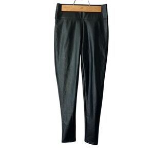 Vince Camuto Faux Leather Pull-On Leggings Black Pants Women’s Small